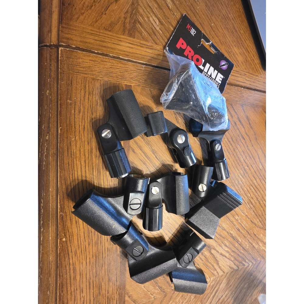 9 Mic Clips, Various Brands